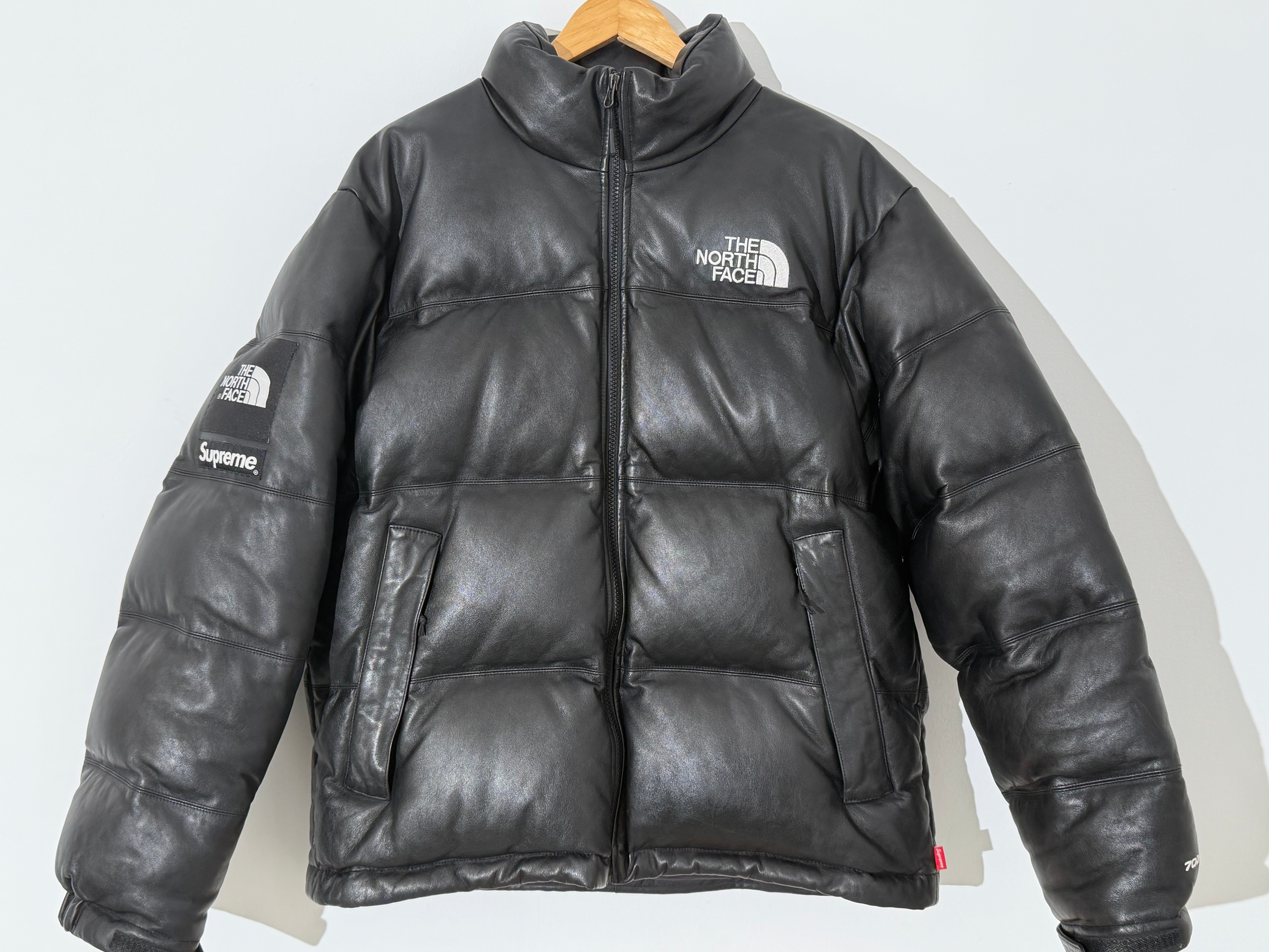 Supreme x The North Face Leather Nuptse Jacket "Black"