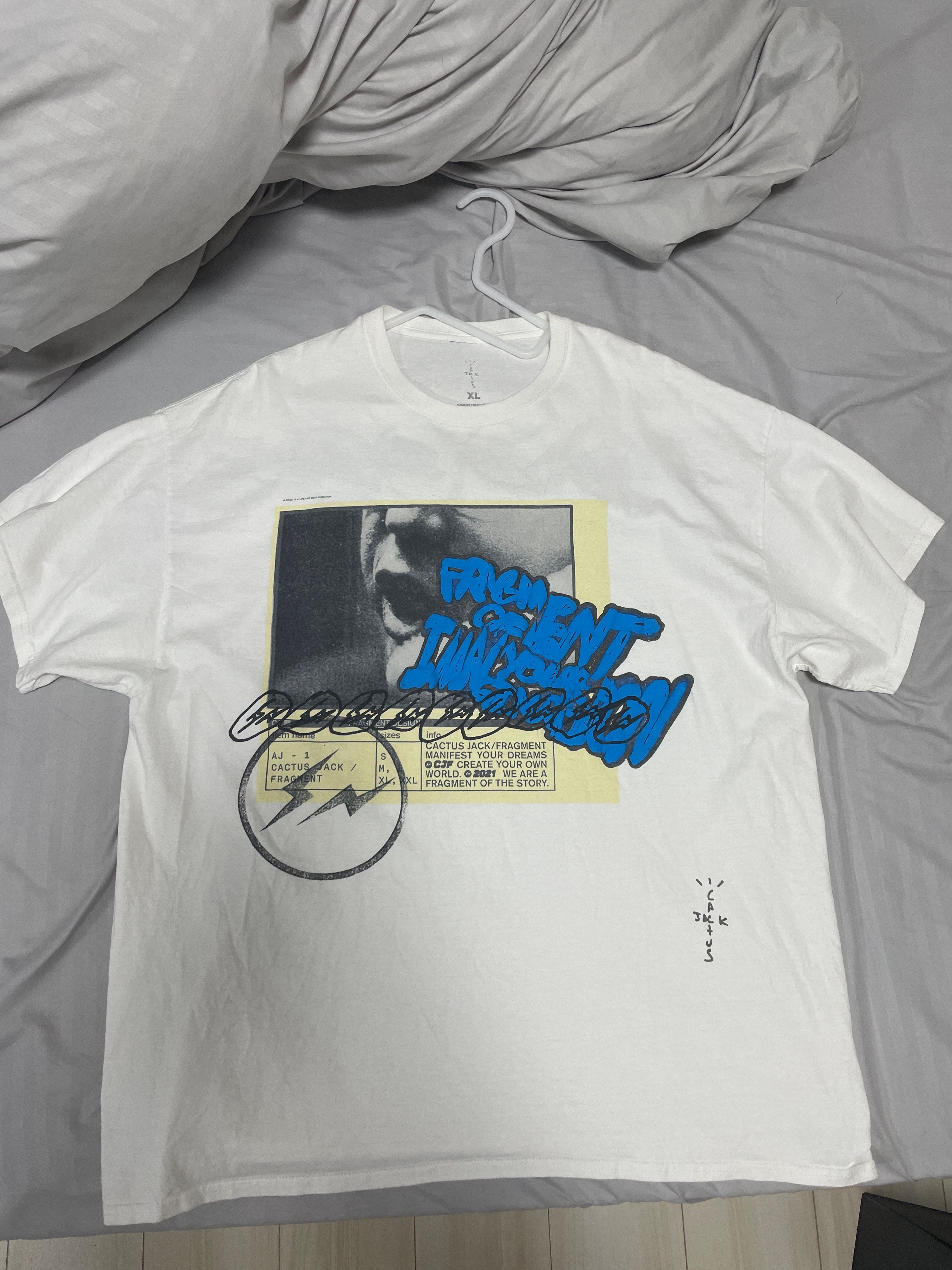 Travis Scott Cactus Jack For Fragment Manifest Tee "White"