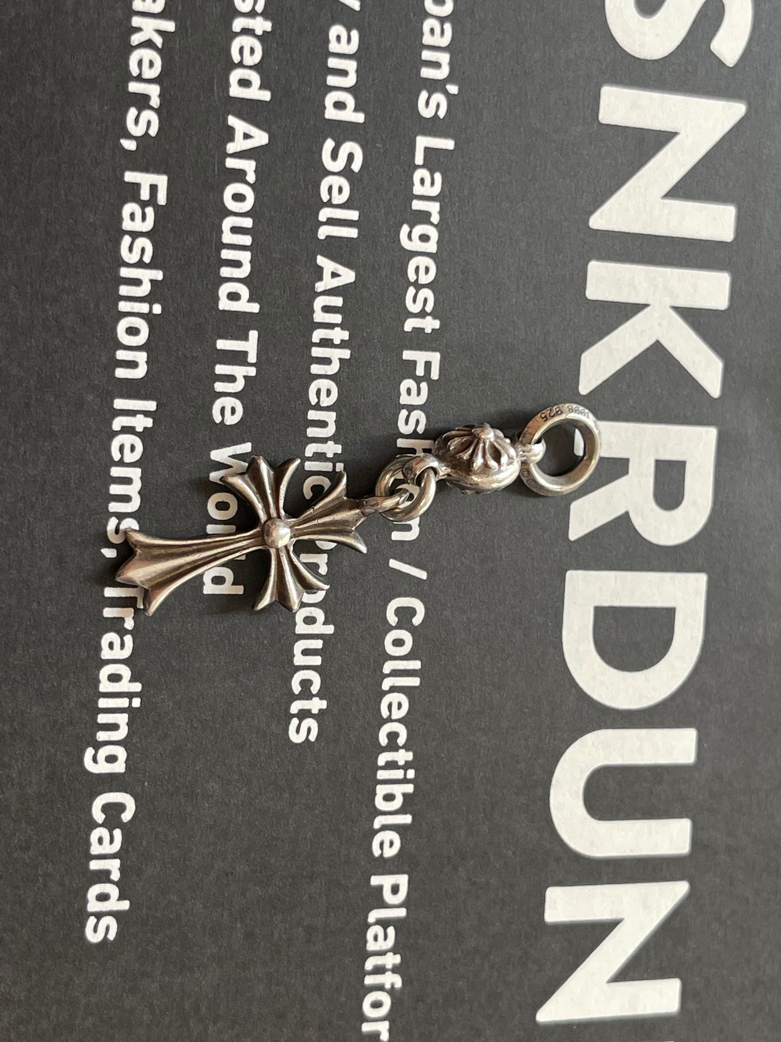 Chrome Hearts 1 Ball Tiny CH Cross Charm "Silver"