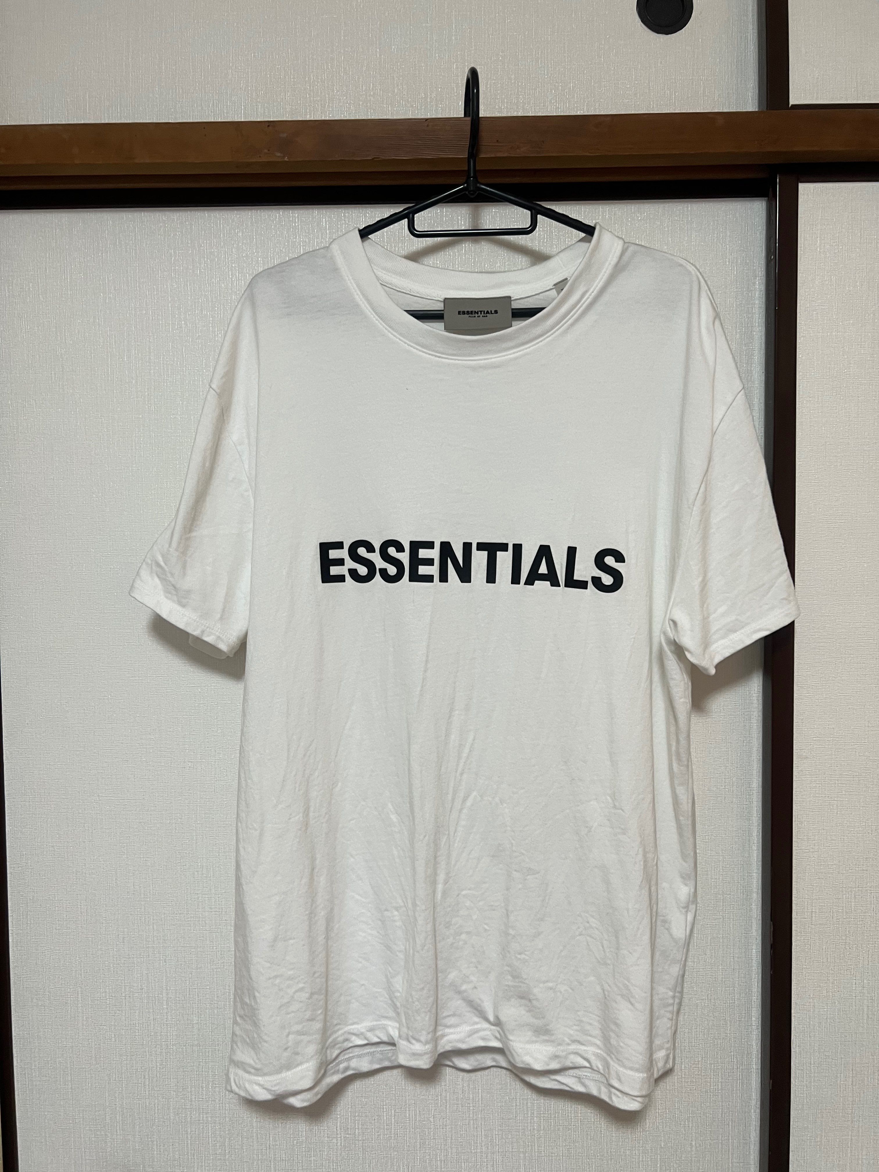 FEAR OF GOD ESSENTIALS 3D Silicon Applique Boxy T-Shirt "White"