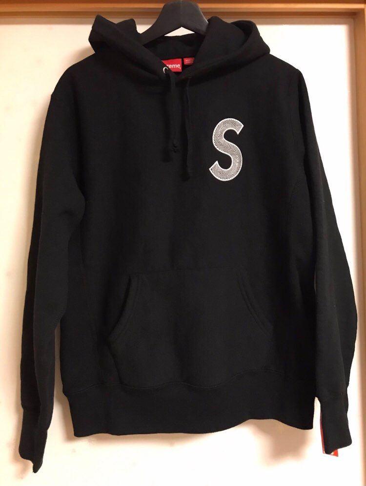 Supreme S Logo Hooded Sweatshirt "Black" (20SS)