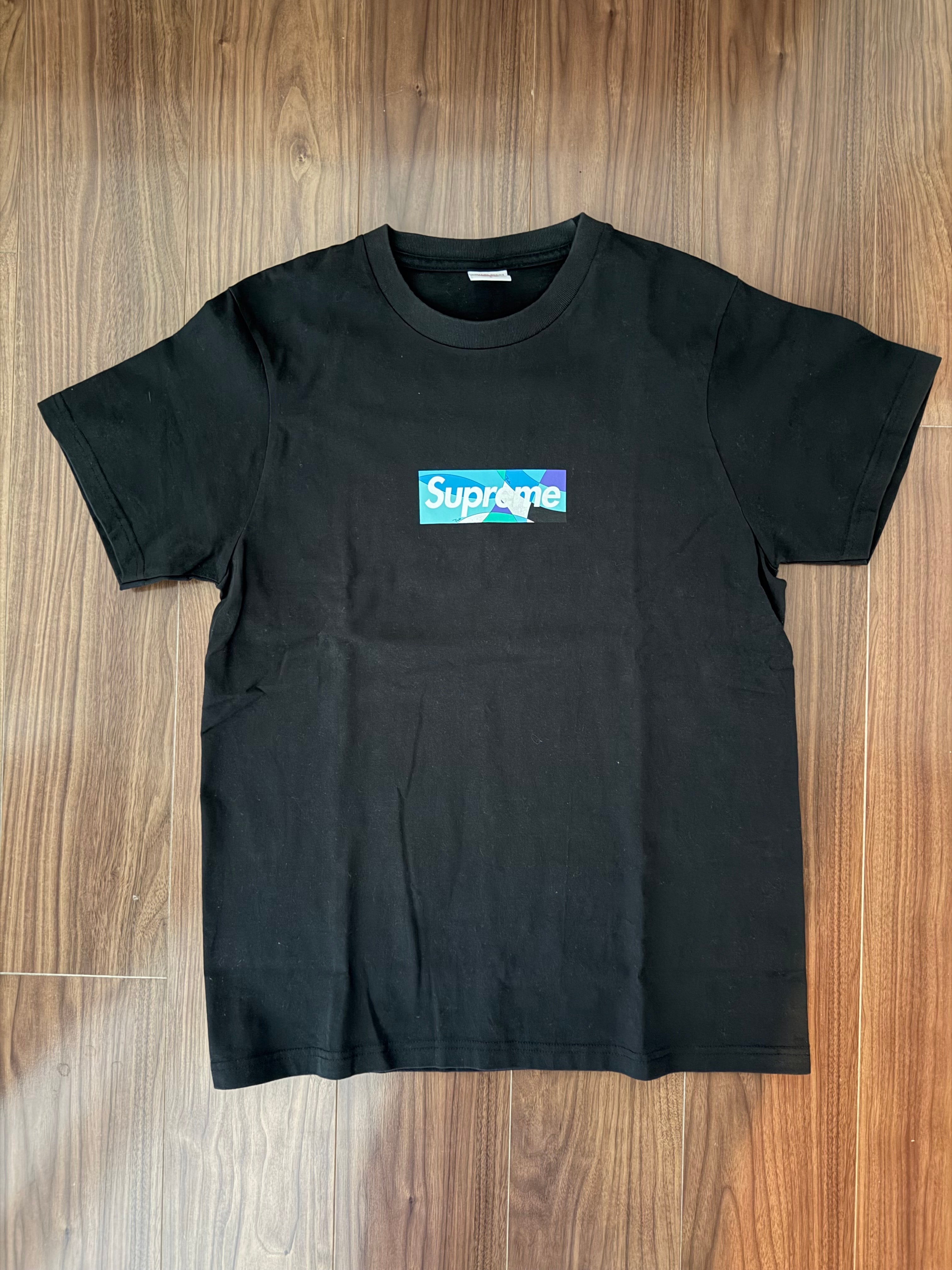 Supreme / Emilio Pucci® Box Logo Tee "Black/Blue"