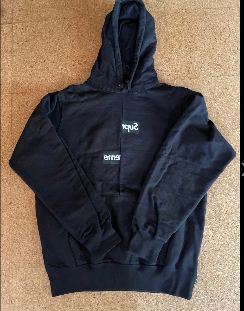 Supreme / Comme des Garçons SHIRT® Split Box Logo Hooded Sweatshirt "Black"