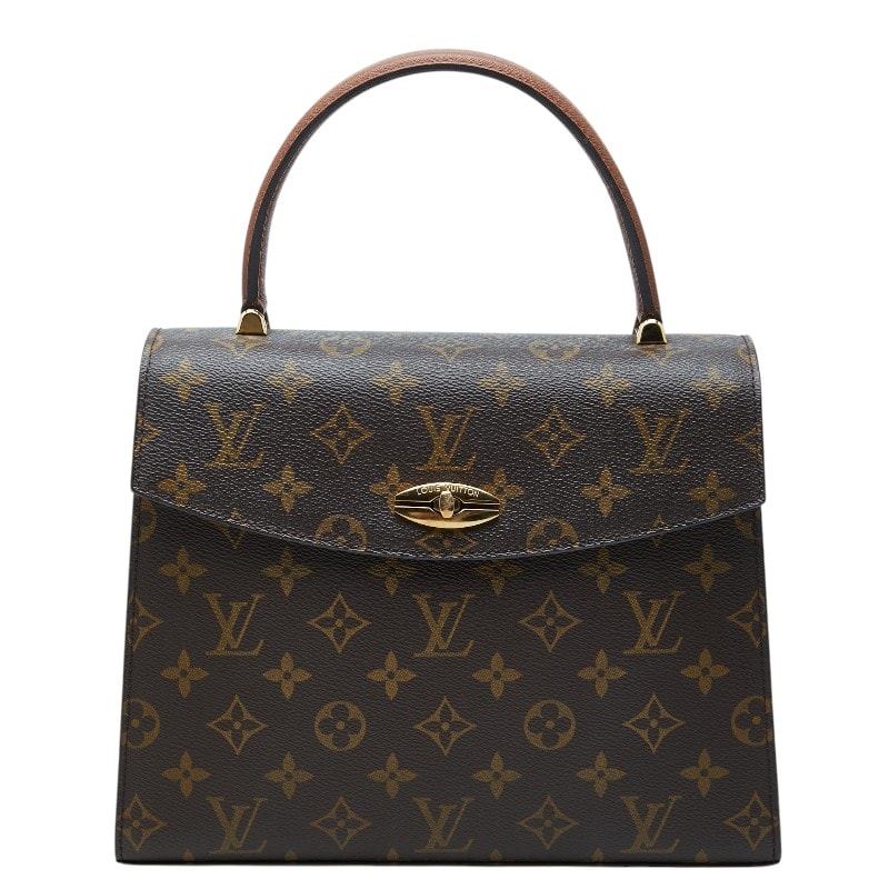 ルイ ヴィトン モノグラム マルゼルブ ハンドバッグ M51379 ブラウン PVC レザー レディース LOUIS VUITTON 【中古】
