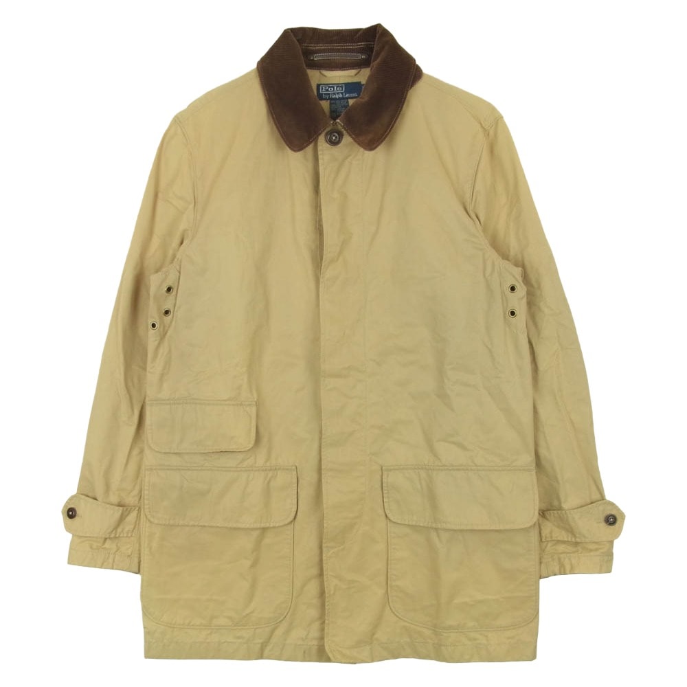 POLO RALPH LAUREN ポロ・ラルフローレン 襟コーデュロイ ハンティング コート ベージュ系 ライトブラウン系 S【中古】
