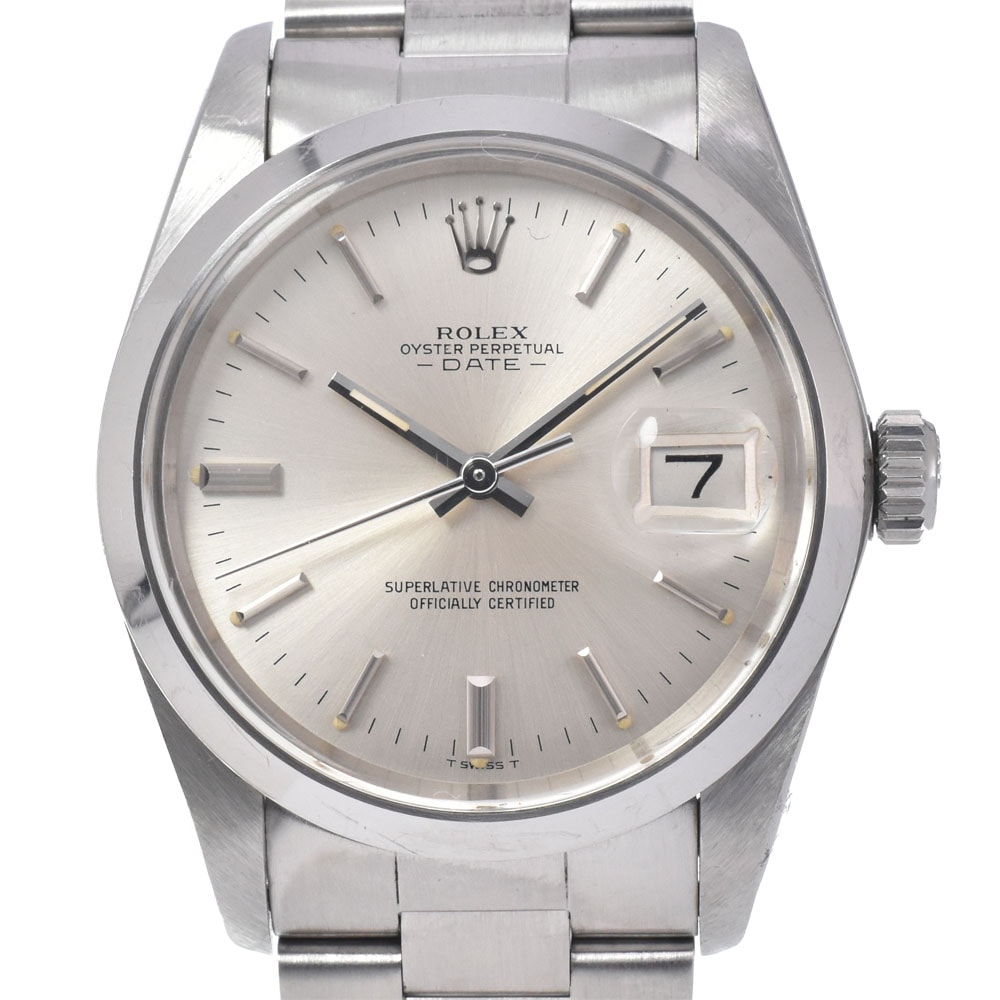 ロレックス ROLEX 1500 ヴィンテージ オイスターパーペチュアル デイト デイト Cal.1570 シルバー 自動巻き メンズ 良品 腕時計 M#150862