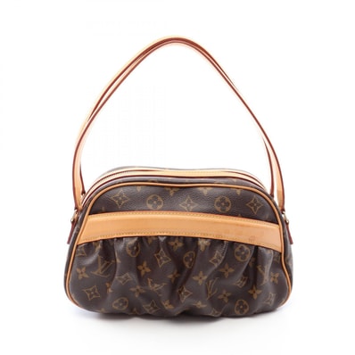 ルイ・ヴィトン LOUIS VUITTON クララ モノグラム ショルダーバッグ バッグ PVCコーティングキャンバス レザー レディース ブラウン系 M40057 【中古】