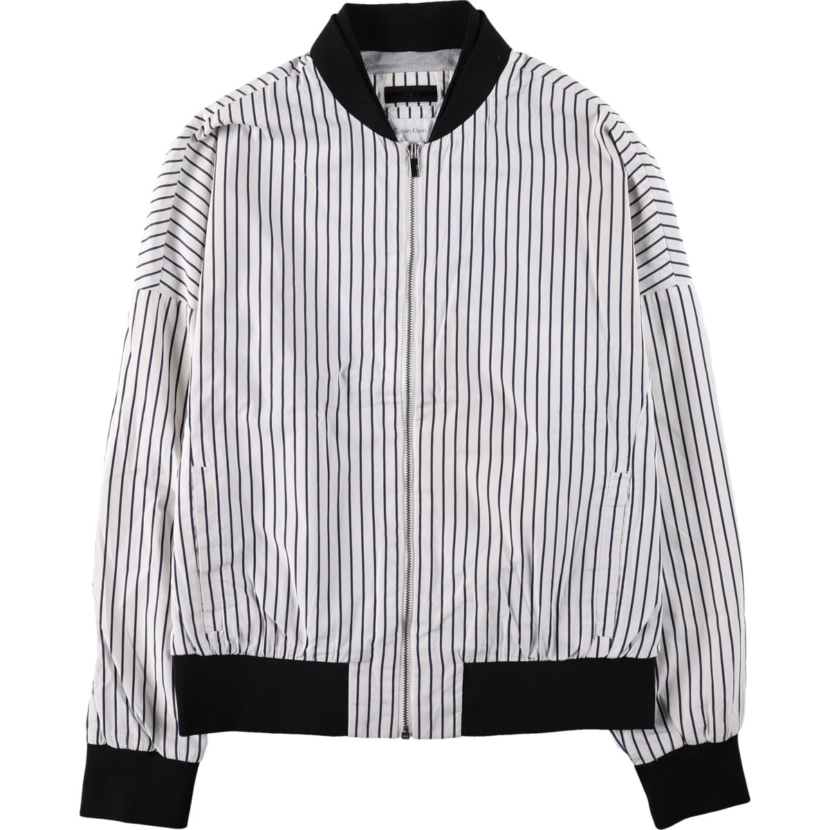 古着 00年代~ カルバンクライン Calvin klein ストライプ柄 ブルゾン メンズL相当/eaa673440