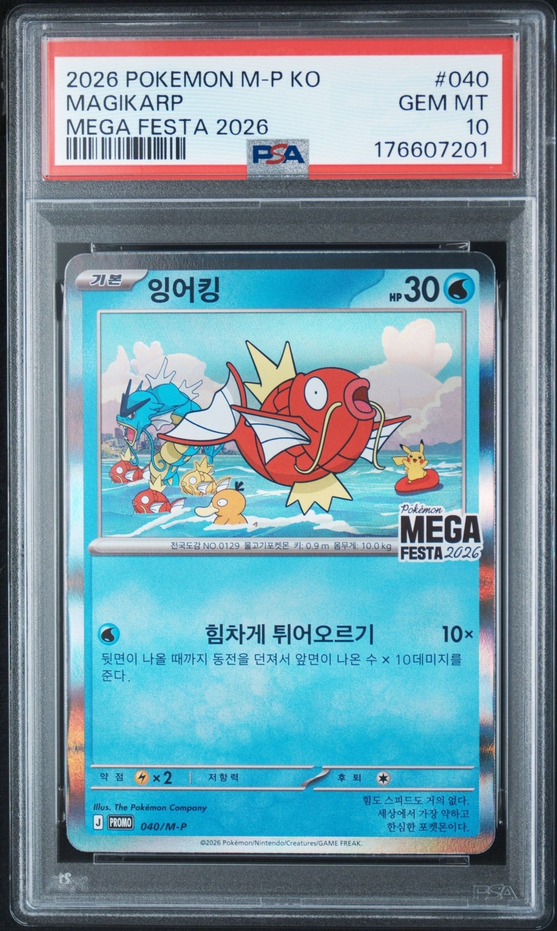 コイキング プロモ [040/M-P]【韓国語版】(プロモーションカード「ポケモン メガフェスタ2026 プロモカードパック」)