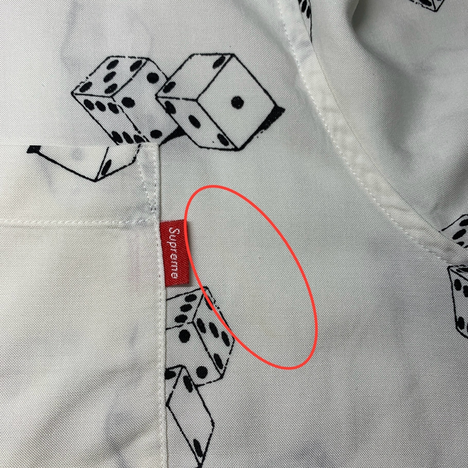Supreme Dice Rayon S/S Shirt "White"