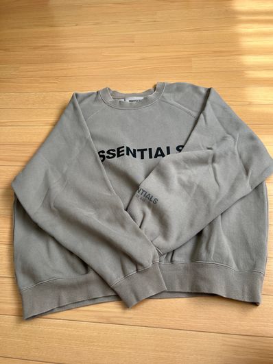 FEAR OF GOD ESSENTIALS 3D Silicon Applique Crewneck "Tan/String"