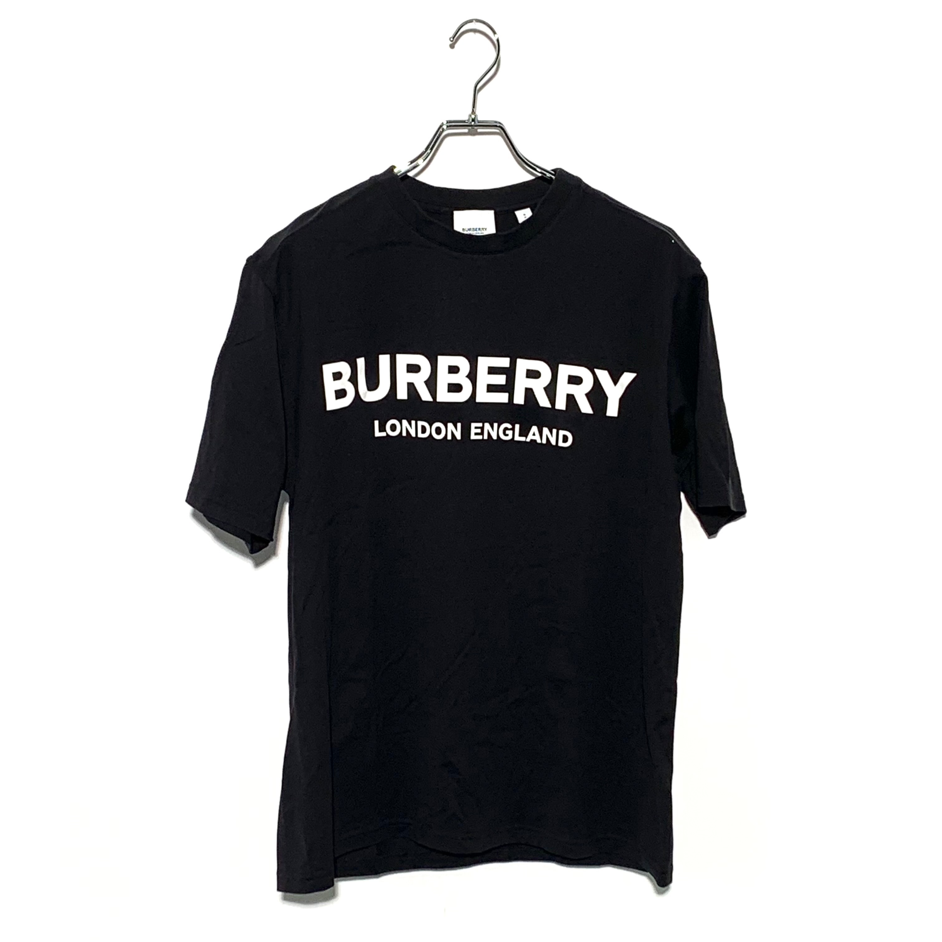 バーバリー メンズ ロゴプリント コットンTシャツ "ブラック" 80260161