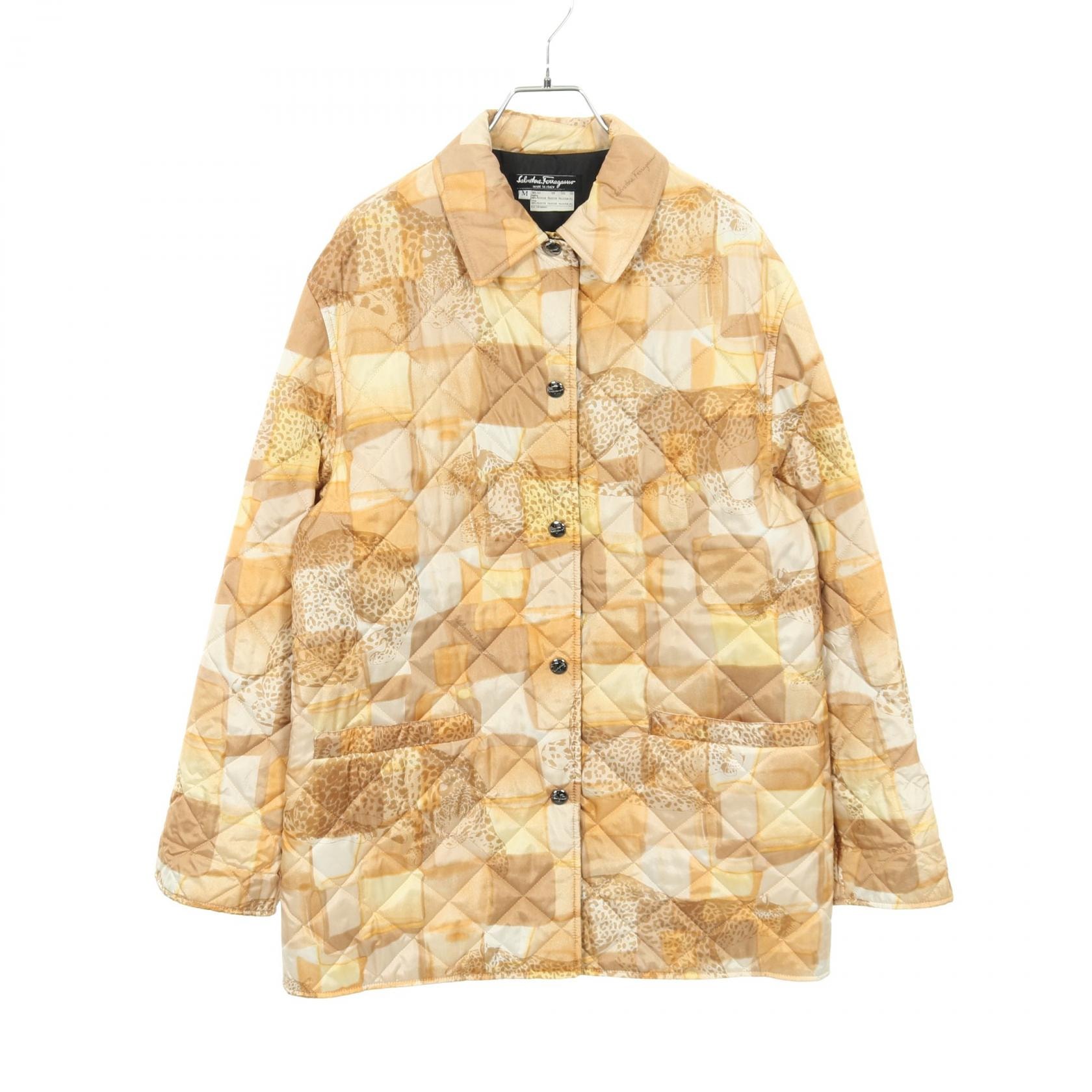 サルヴァトーレフェラガモ Salvatore Ferragamo 衣料品 アウター シルク レディース イエロー系 / ベージュ系 【中古】