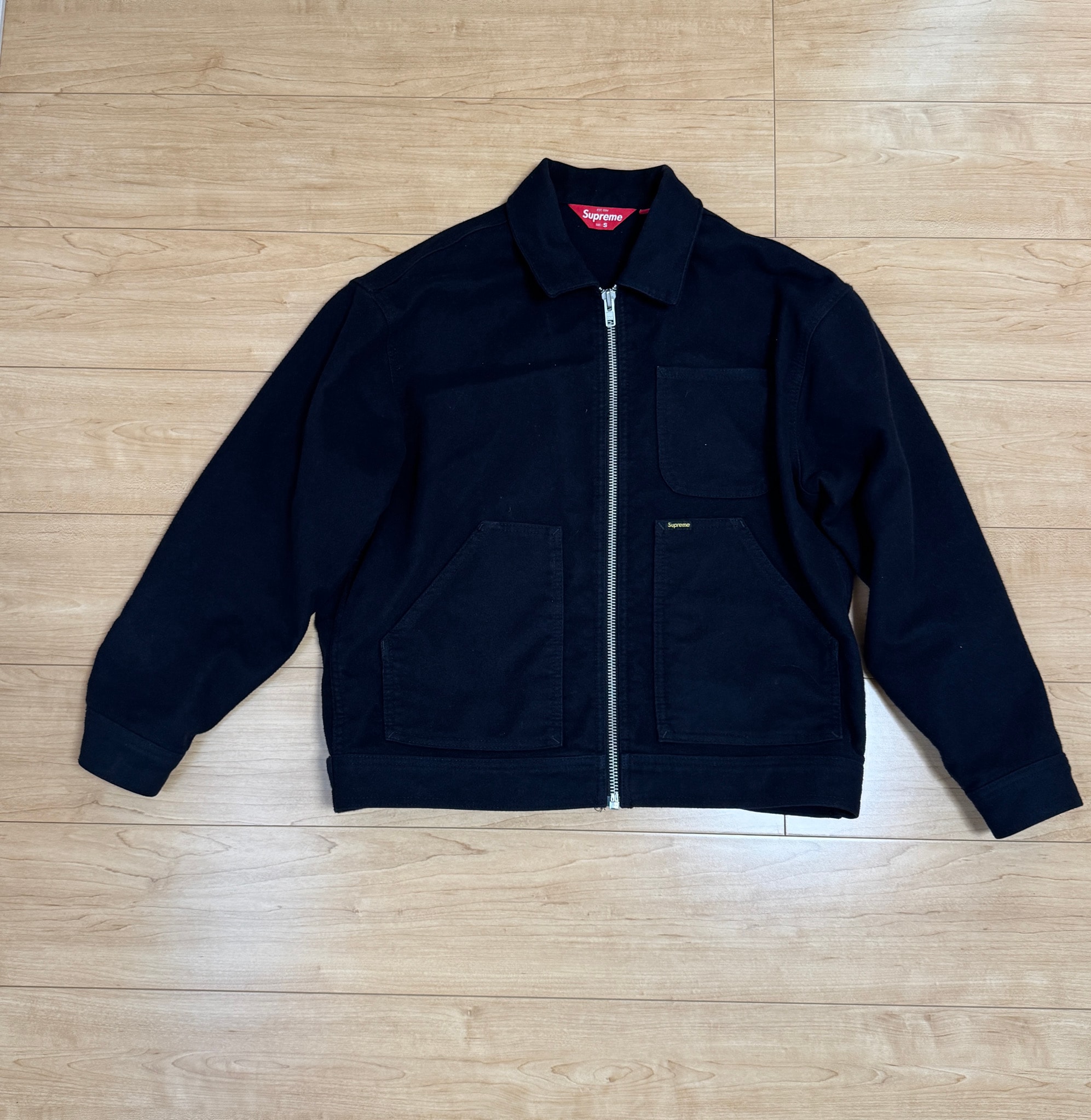 Supreme Moleskin Work Jacket "Black"