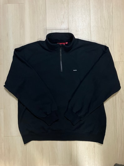 Supreme Small Box Half Zip Pullover (25SS) "Black"