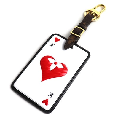 LOUIS VUITTON ルイ・ヴィトン バッグチャーム ビジュー サック タグ・ゲーム・オン カード キーホルダー MP2912 CX1220 レディース【中古】【美品】