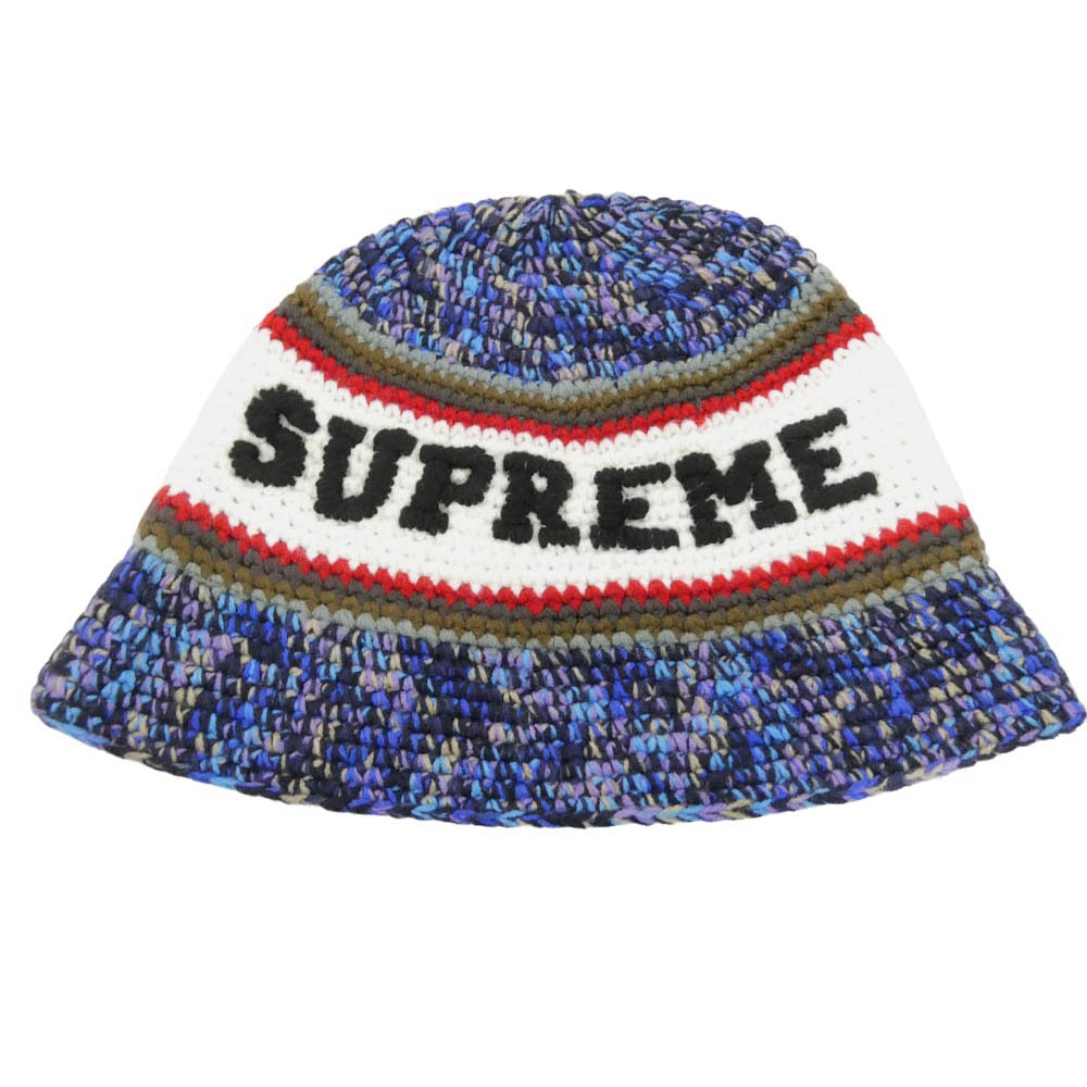 Supreme シュプリーム 26SS Knit Logo Crusher ニット ロゴ クラッシャー ハット  ニットキャップ マルチカラー系【中古】