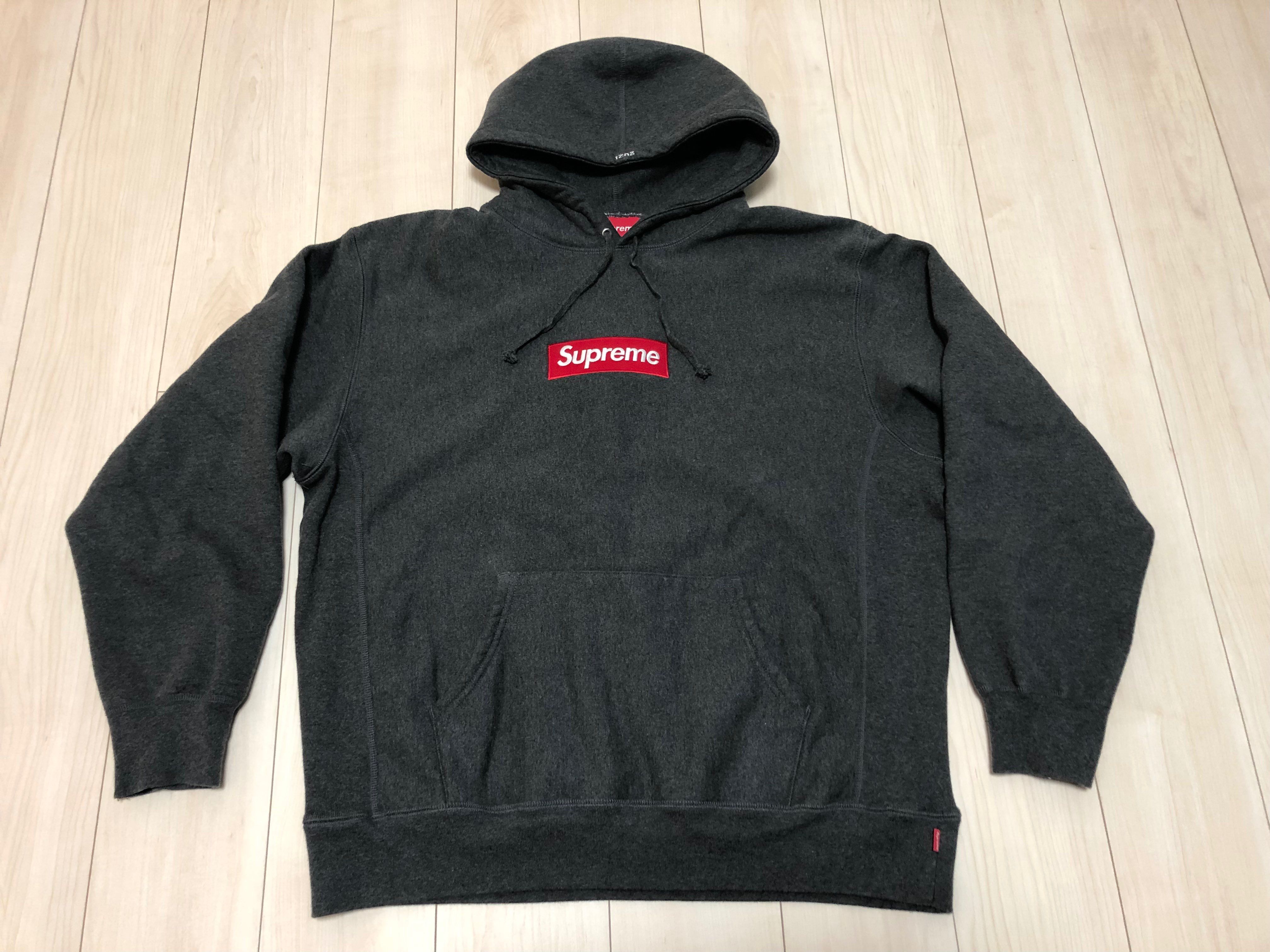 Supreme Box Logo Hooded Sweatshirt "Charcoal" (21FW)