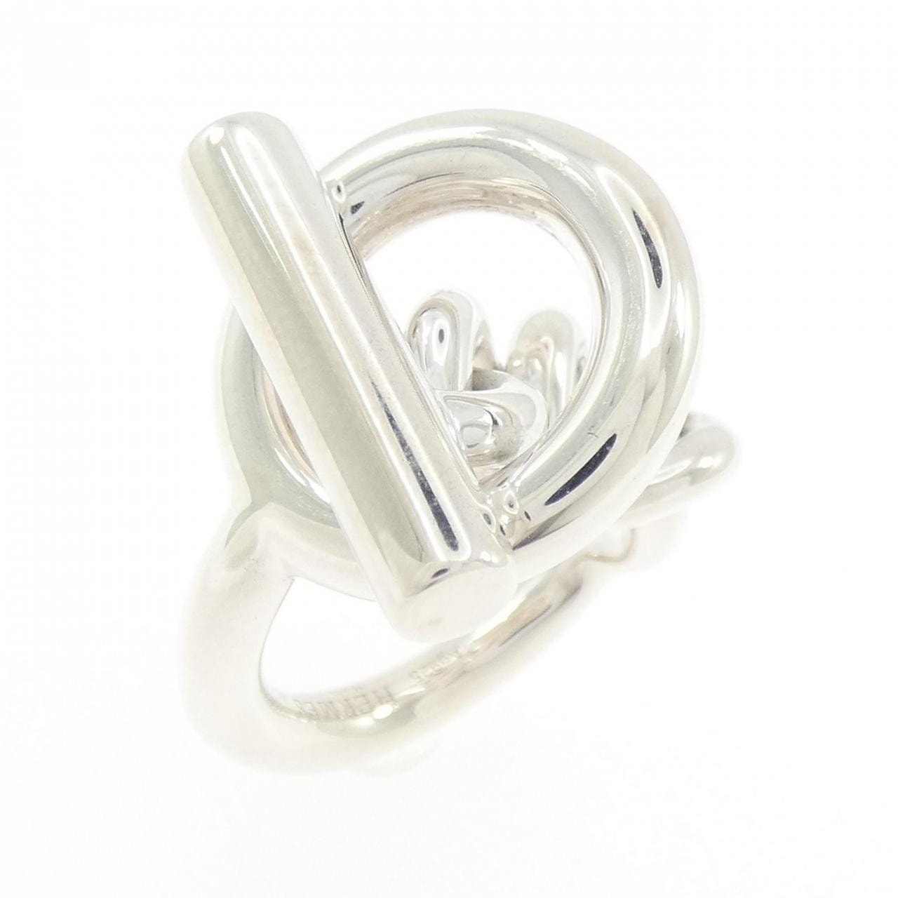 Hermes Croisette Ring GM Large Model "Silver"