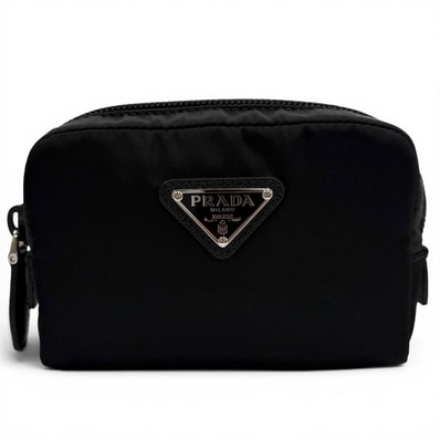 極美品 プラダ マイクロ Re-Nylon ポーチ ブラック 1ND339