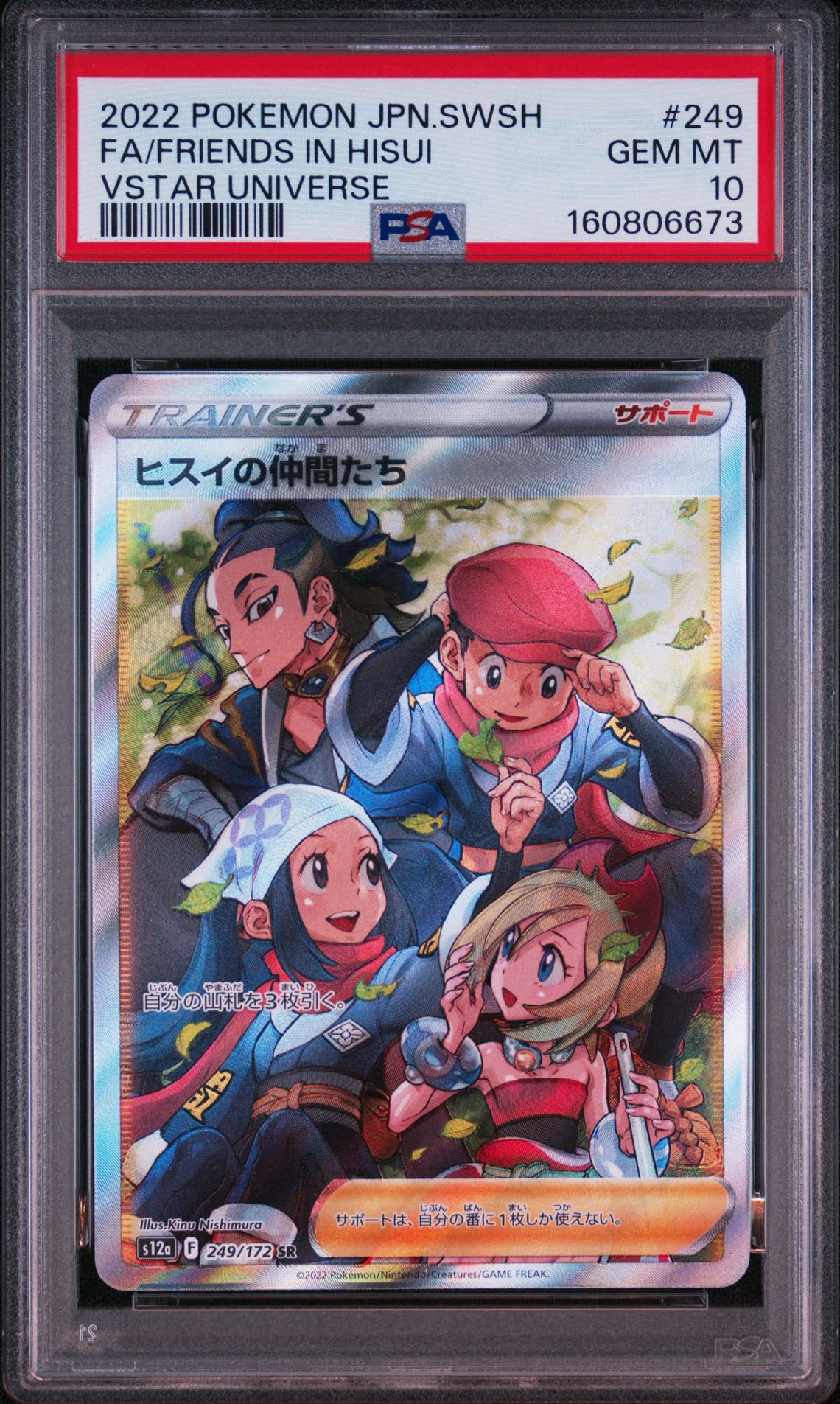 PSA10】ヒスイの仲間たち SR[s12a 249/172](ハイクラスパック「VSTAR
