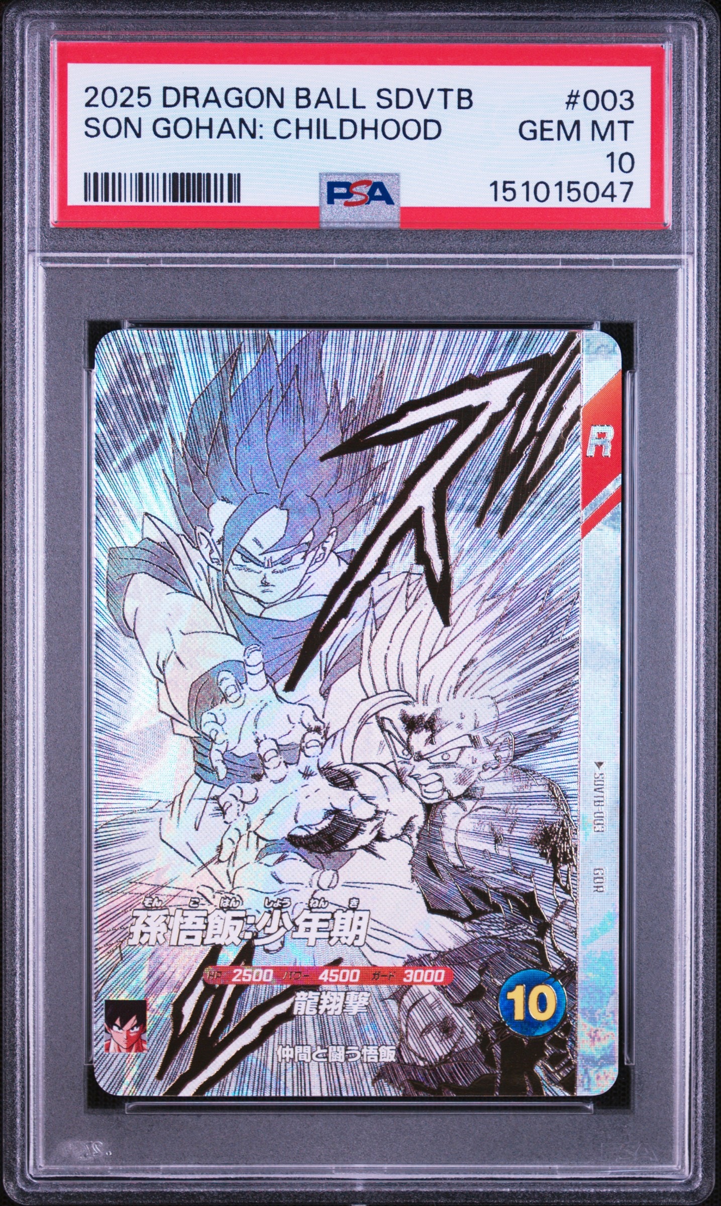 孫悟飯:少年期 GDR [SDVTB-003](ドラゴンボールスーパーダイバーズ「9ポケットバインダーセット ドラゴンボール 40th アニバーサリー エディション」)
