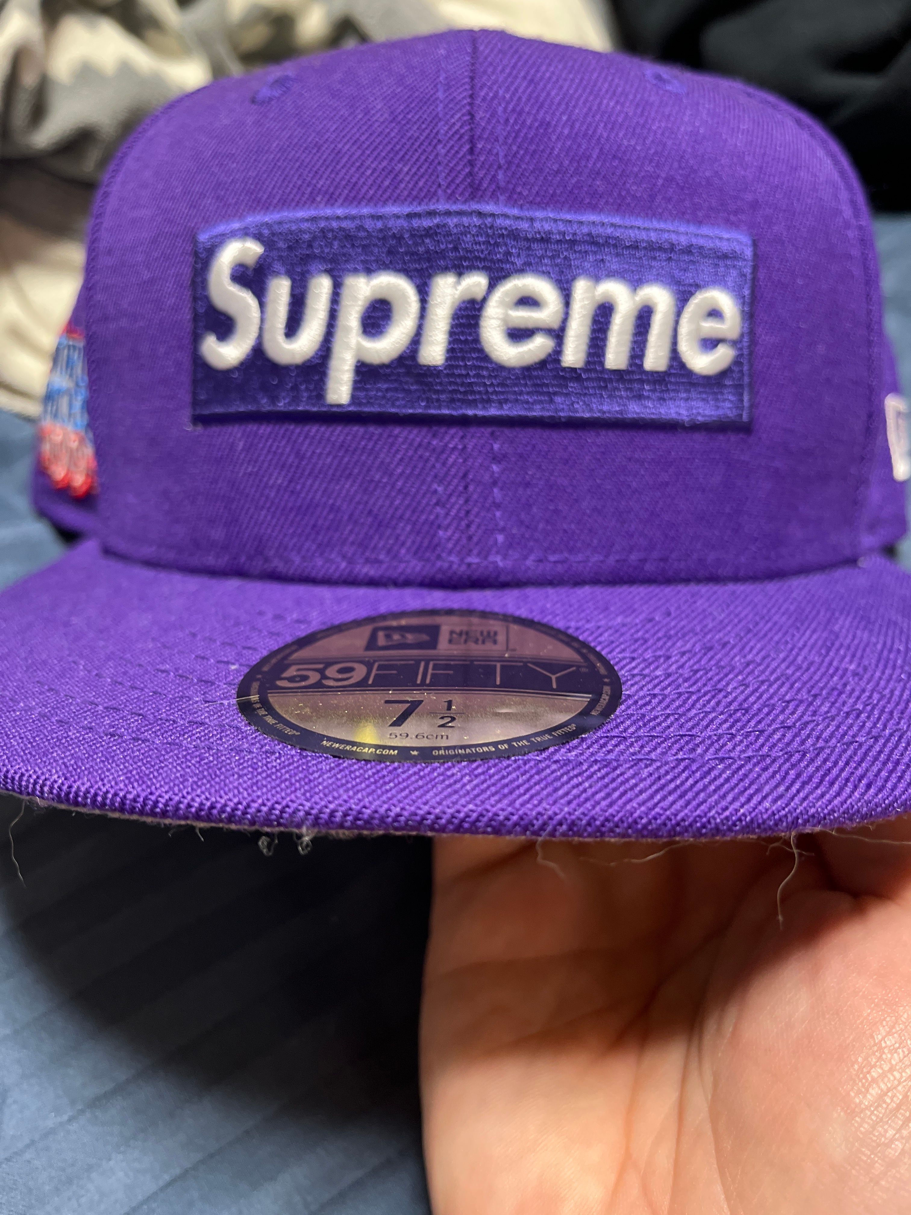 Supreme World Famous Box Logo New Era® "Purple"