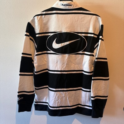 Supreme x Nike Stripe Rugby "Black" HF9641-010