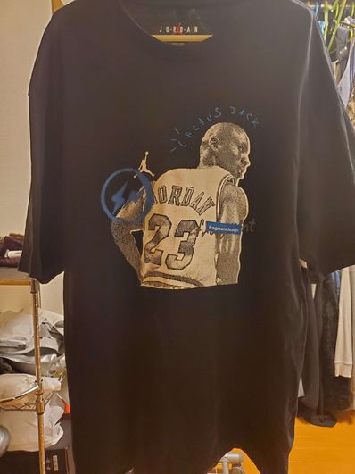 Air Jordan Travis Scott Fragment Tee "Black"