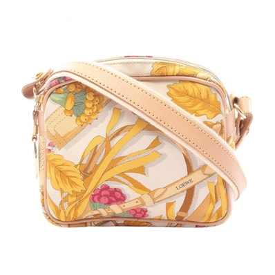 ロエベ LOEWE ショルダーバッグ バッグ キャンバス レザー レディース ホワイト系 / マルチカラー 【中古】