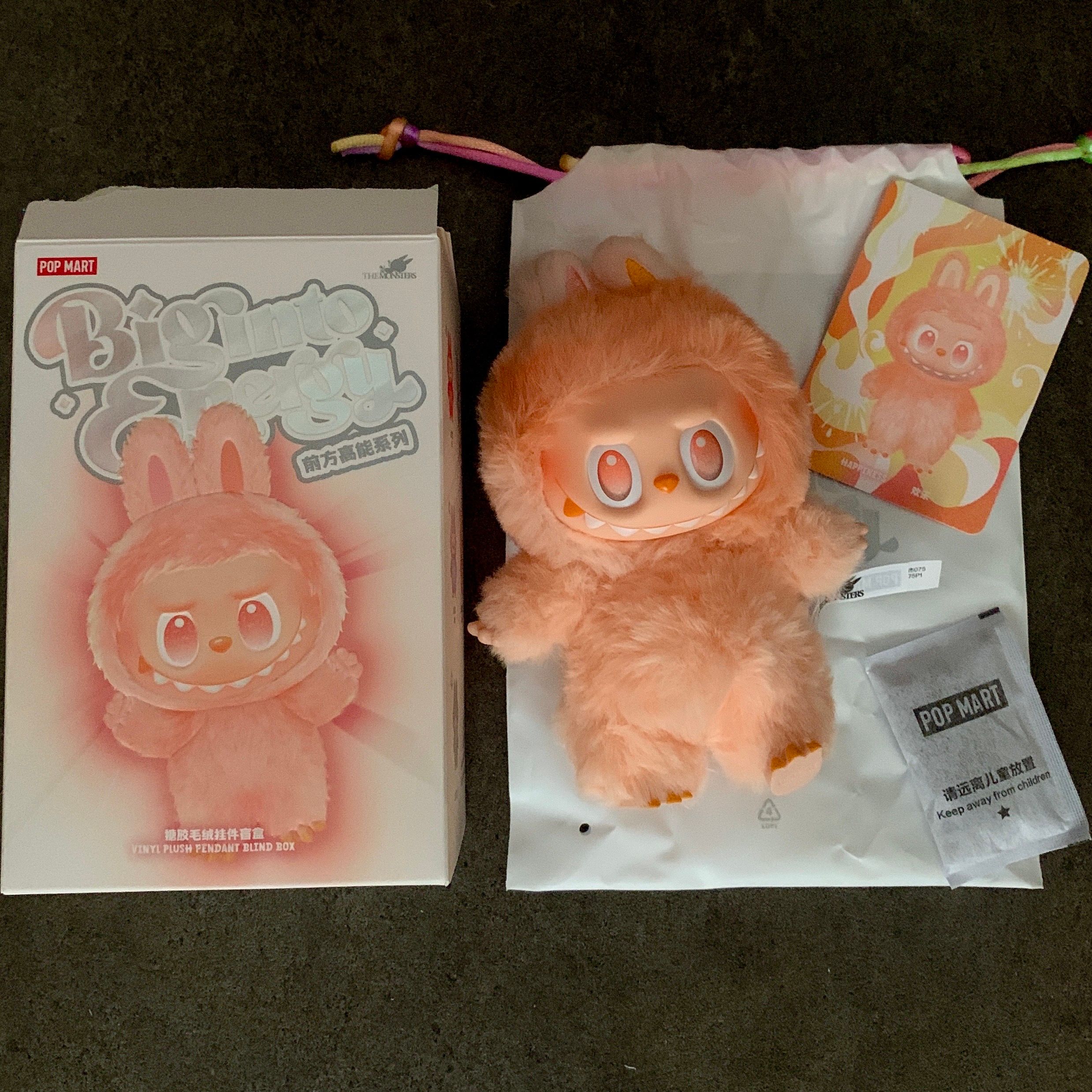 POP MART THE MONSTERS (LABUBU) Big into Energy Series Plush Pendant HAPPINESS