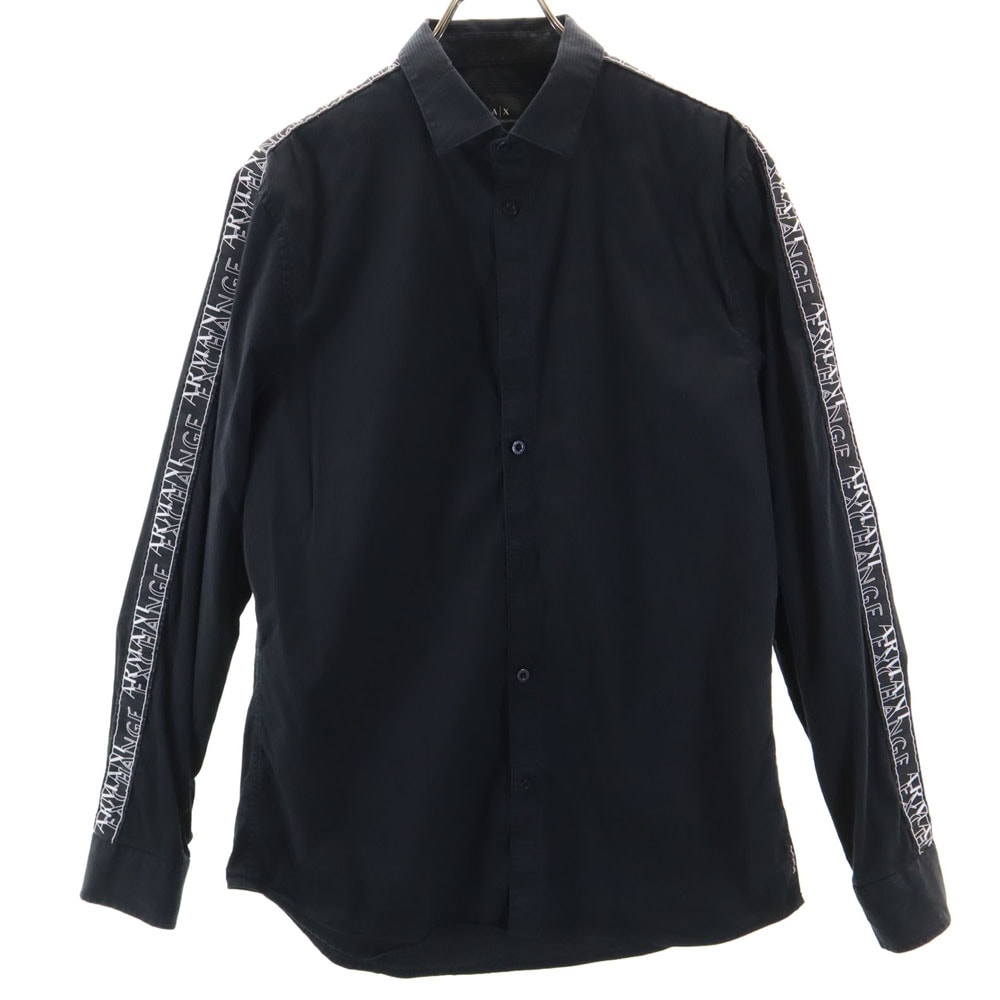ARMANI EXCHANGE アルマーニエクスチェンジ 長袖 シャツ M ブラック