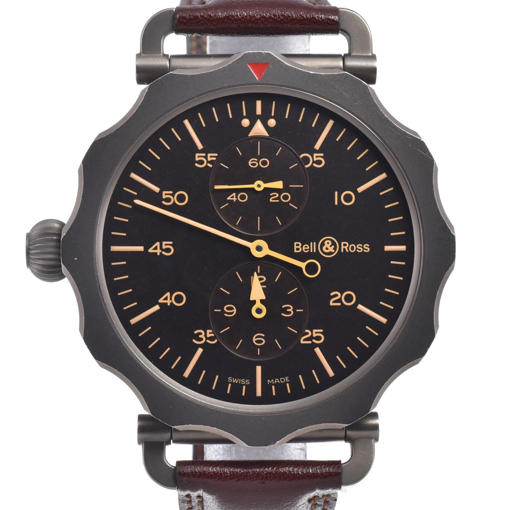 ベル&ロス Bell&Ross WW2-71-SP WW2 ボンバー レギュレーター ブラック 自動巻き メンズ 良品 腕時計 K#150668