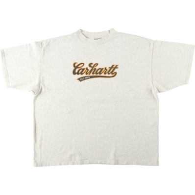 古着 カーハート Carhartt 半袖 ロゴTシャツ メンズXL相当/eaa621879