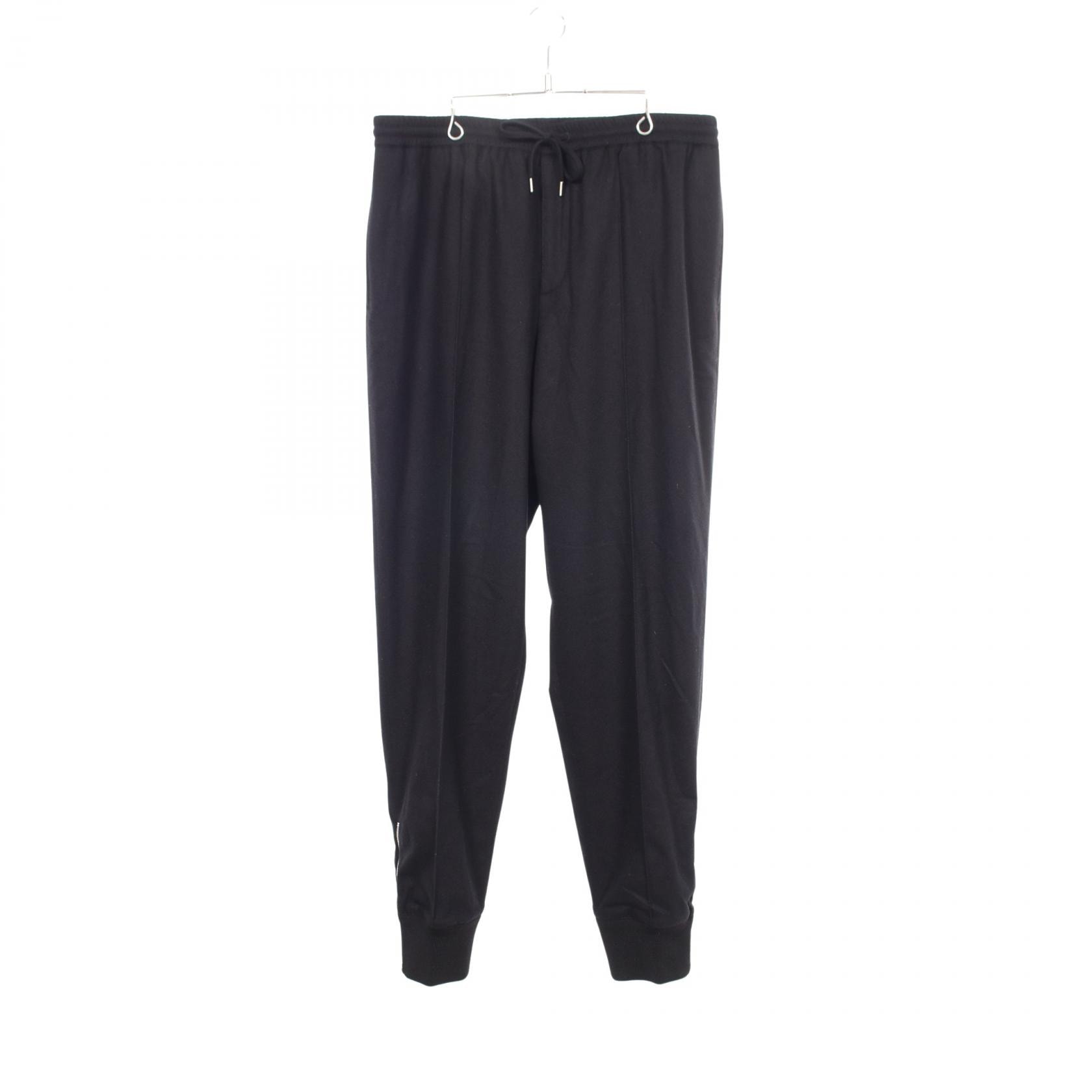 エルメス HERMES 裾ジップ パンツ 衣料品 ボトムス ウール メンズ ブラック系 【中古】