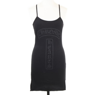 クロムハーツ 2612-304-5351 Vertical Logo Print Camisole ヴァーティカルロゴ プリント キャミソール S