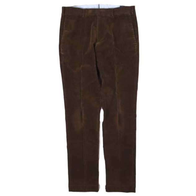 POLO RALPH LAUREN ポロ・ラルフローレン SLIM FIT STRETCH CORDUROY PANTS スリムフィット ストレッチコーデュロイパンツ 4860049ADLF 30 BROWN テーパード トラウザーズ ボトムス g27493
