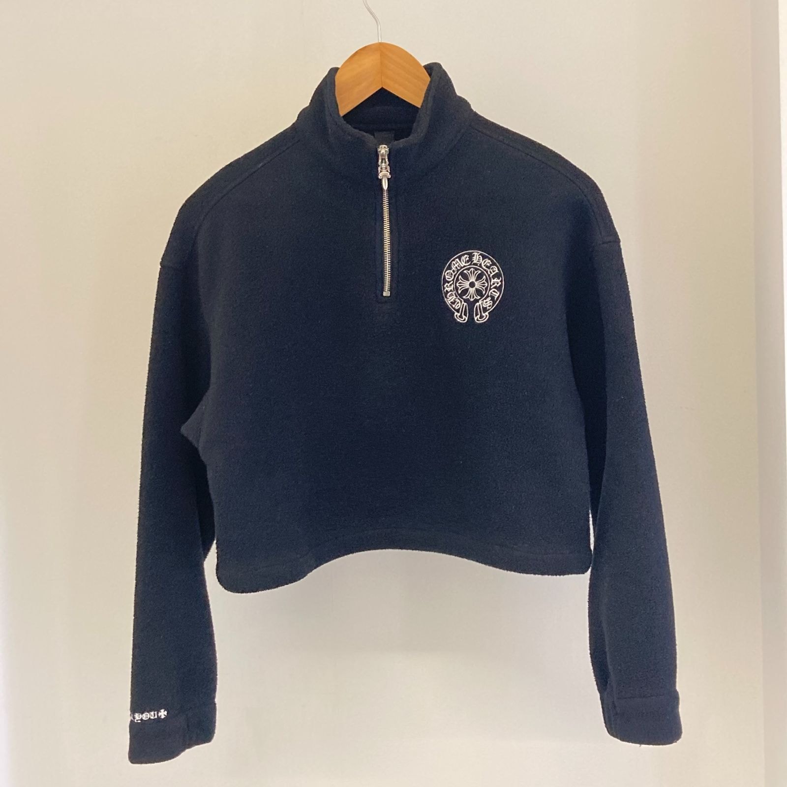 Chrome Hearts Dagger Half Zip Fleece Jacket "Black"