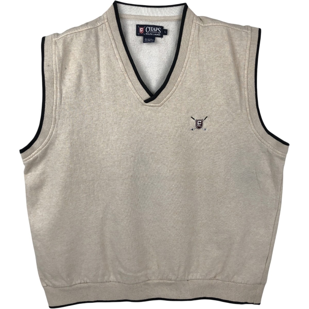 古着 ラルフローレン Ralph Lauren CHAPS チャップス Vネック スウェットベスト メンズL相当/eaa656313
