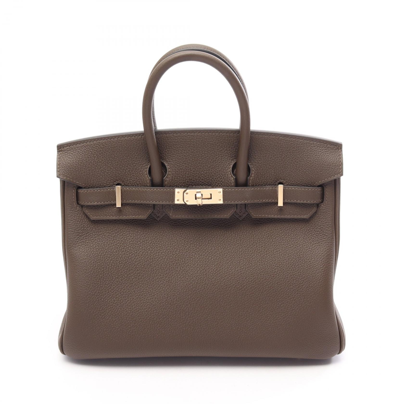 エルメス HERMES バーキン25 ハンドバッグ バッグ レザー トゴ トゴ レディース カーキ系 ヴェールロデン 【中古】