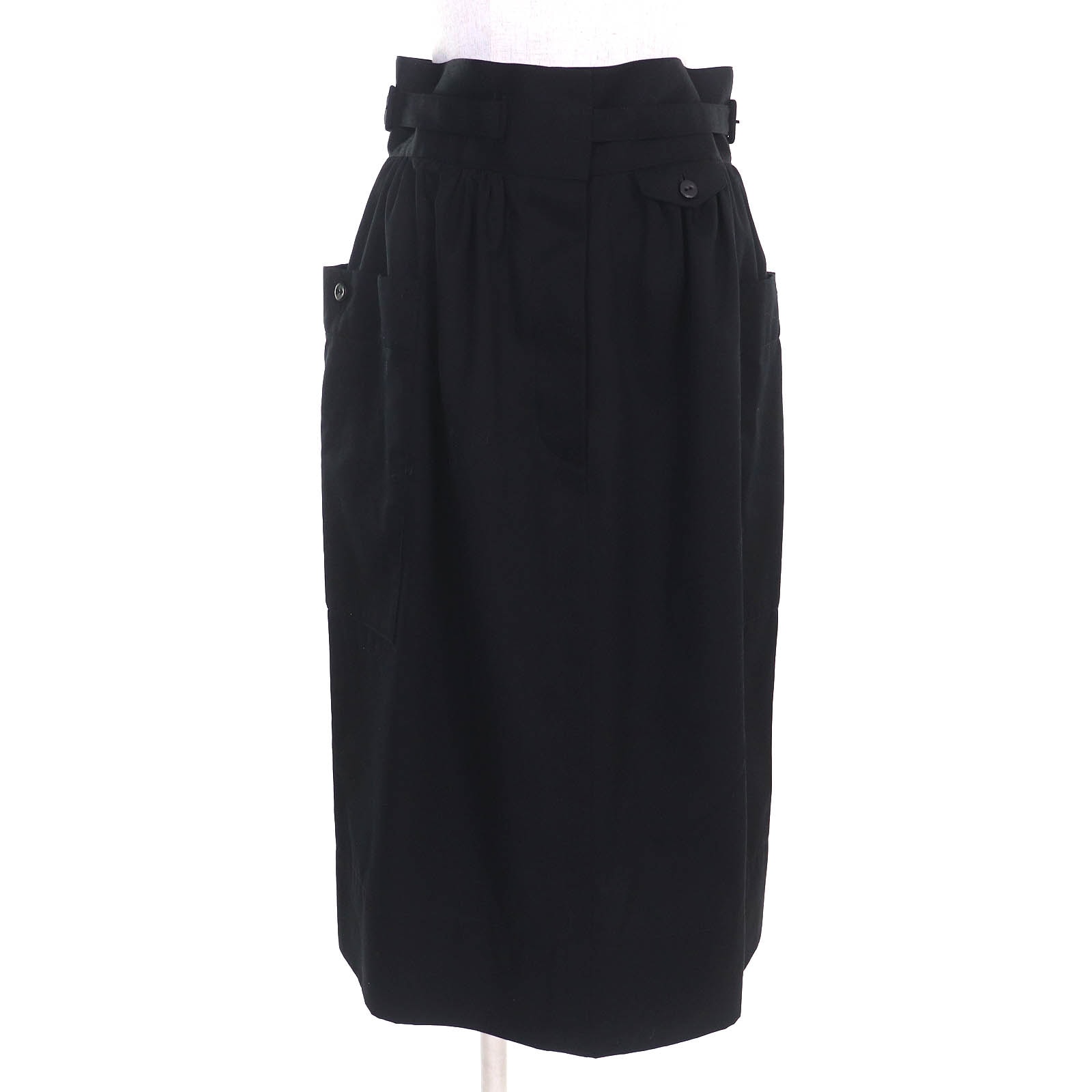 未使用に近い】エルメス ロングスカート ブラック レディース 40