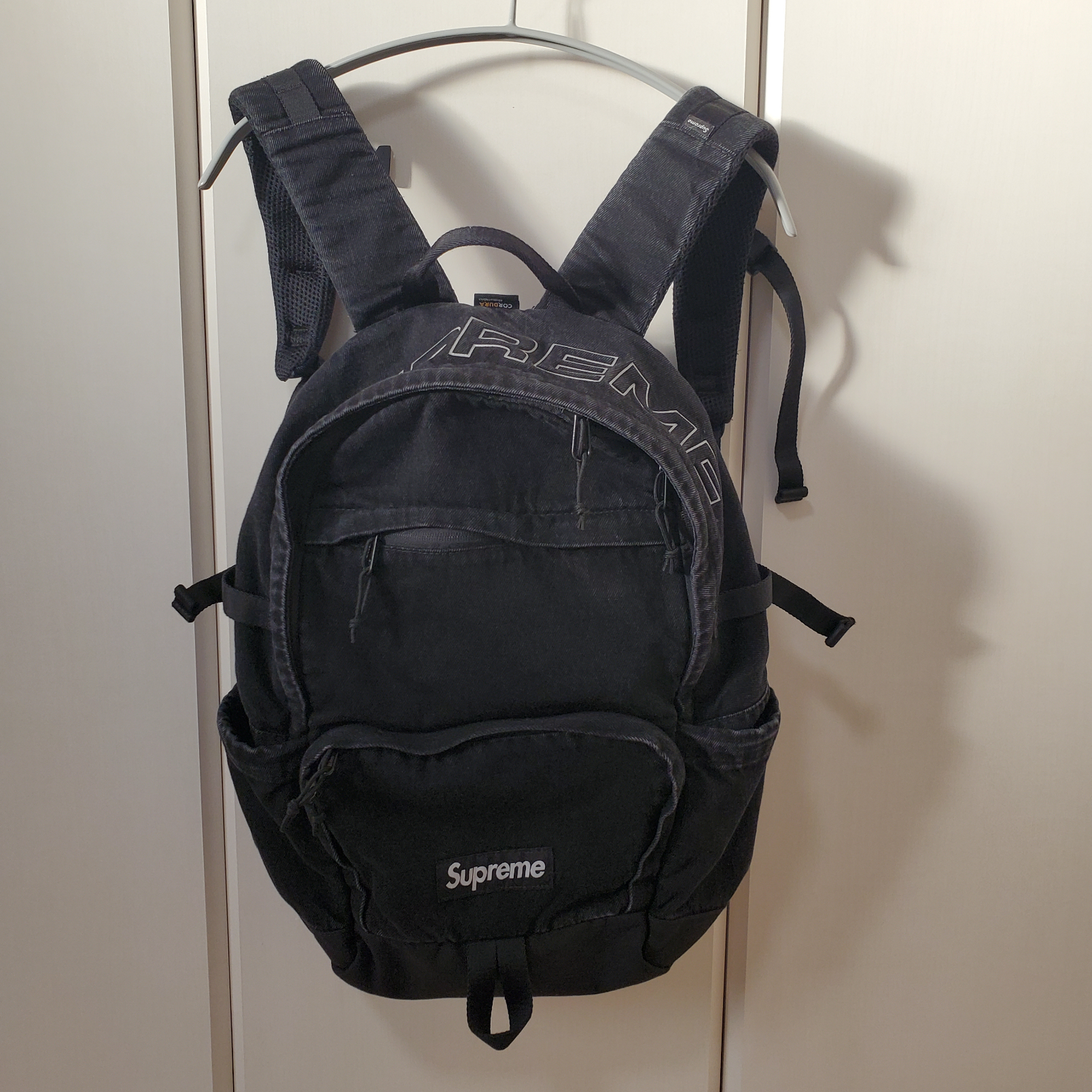 Supreme Denim Backpack "Black"