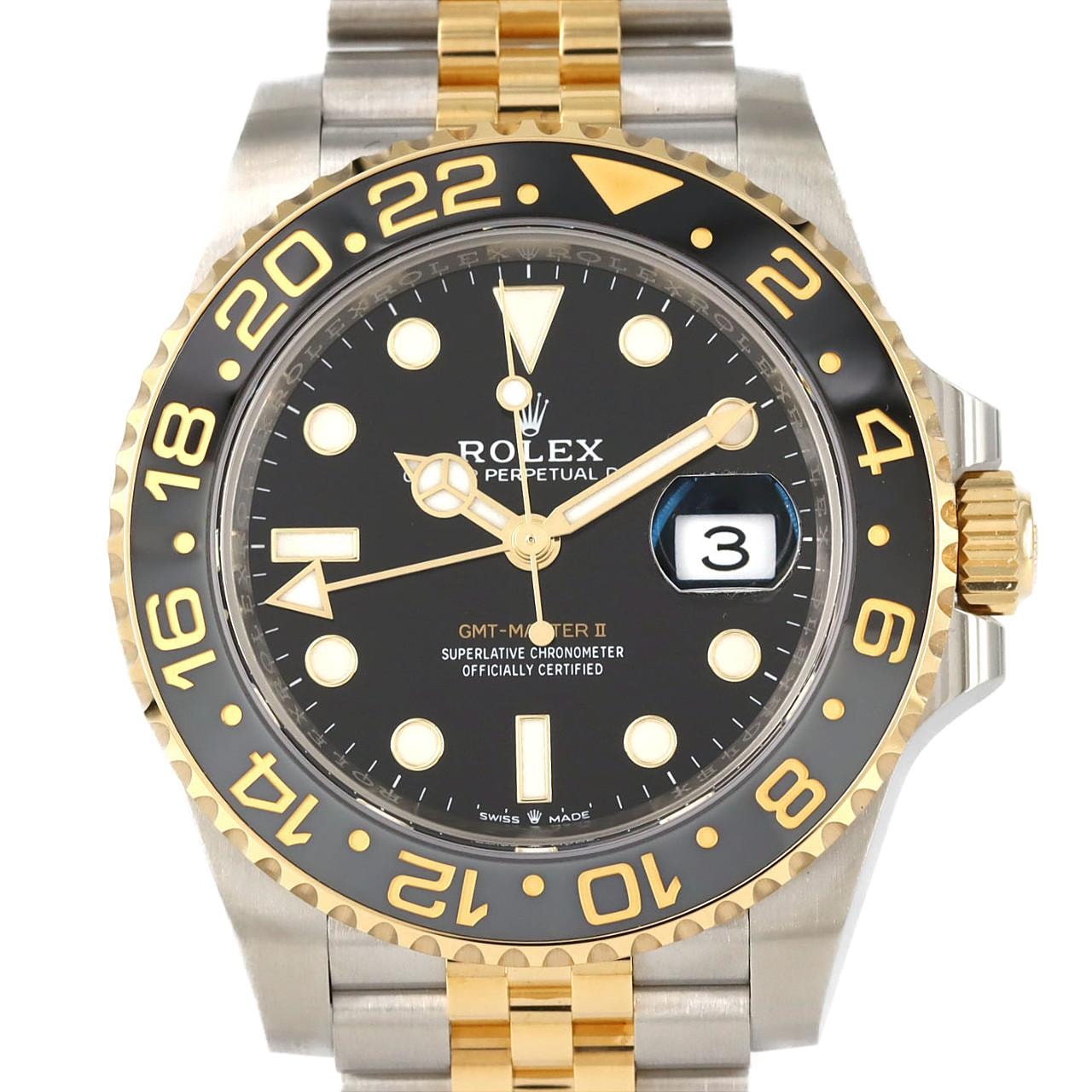 ロレックス GMTマスターII 126713GRNR SSxYG 自動巻 ランダム番