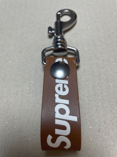 Supreme Leather Key Loop "Brown"