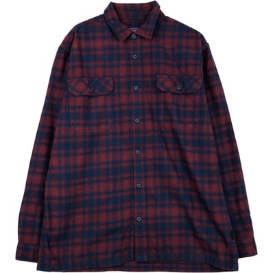 古着 パタゴニア Patagonia ORGANIC COTTON オーガニックコットン 42400FA22 ボックスシャツ 長袖 フランネルチェックシャツ メンズL相当/eaa637977