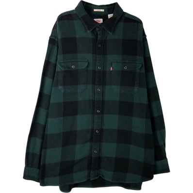 古着 リーバイス Levi's バッファローチェック 長袖 フランネルチェックシャツ メンズL相当/eaa624742