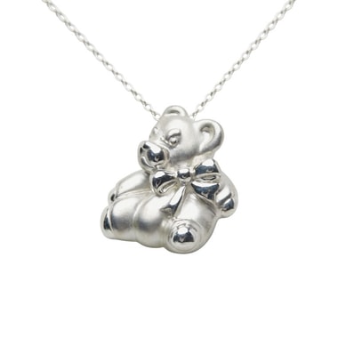 ティファニー テディベア クマ ネックレス SV925 シルバー レディース TIFFANY&Co. 【中古】