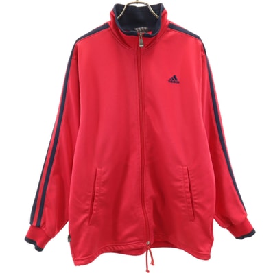 adidas アディダス トラックジャケット M レッド ジャージ