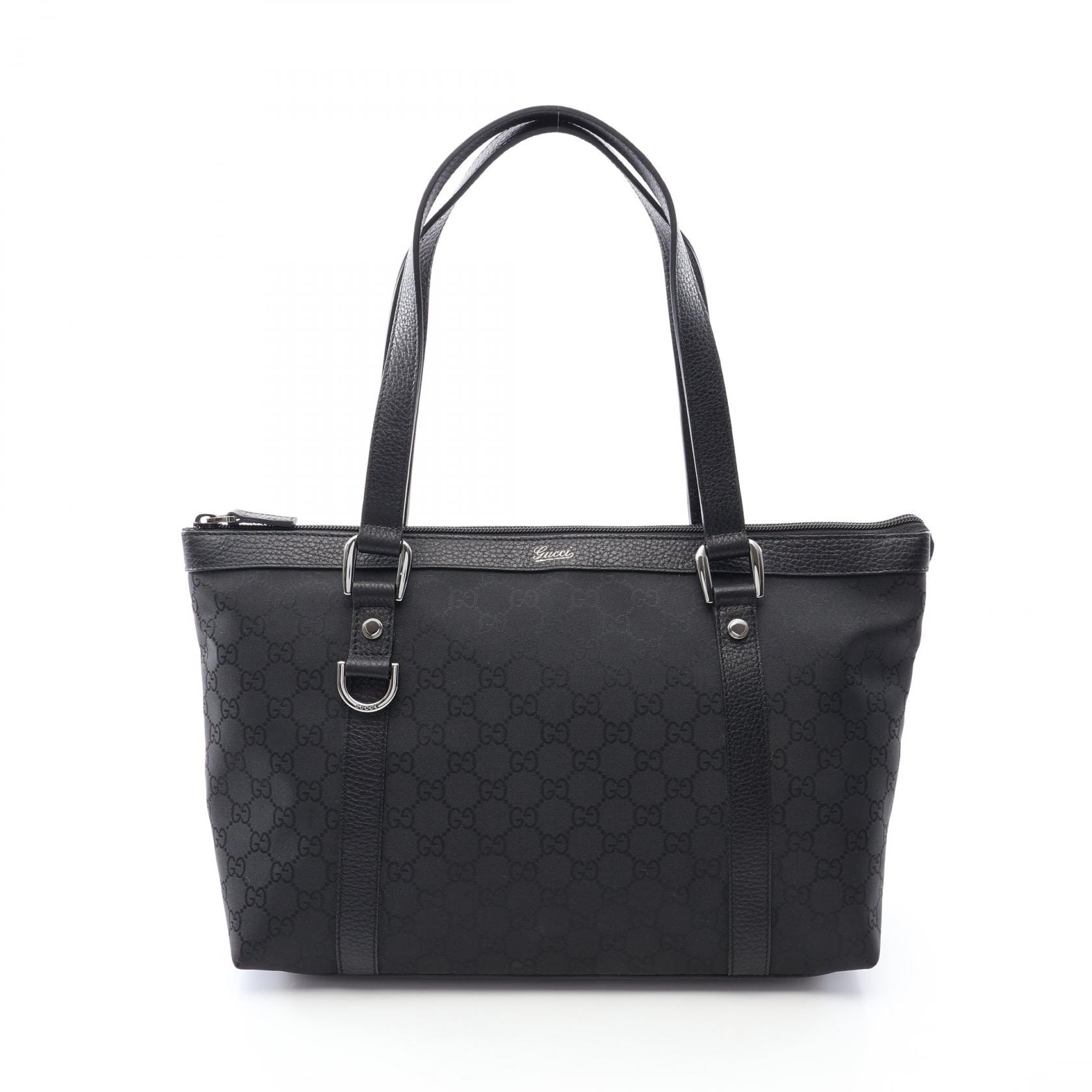 グッチ GUCCI アビー GGナイロン トートバッグ バッグ ナイロン レザー レディース ブラック系 268640 【中古】