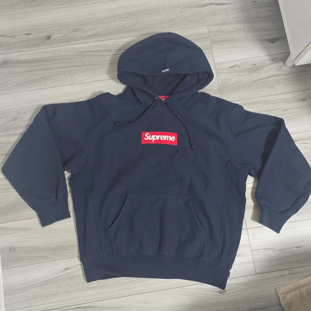 Supreme Box Logo Hooded Sweatshirt "Navy" (24FW)